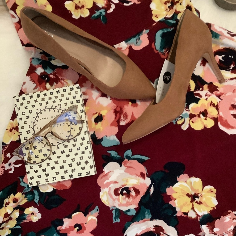 a new day Tan Pointed-Toe Pumps